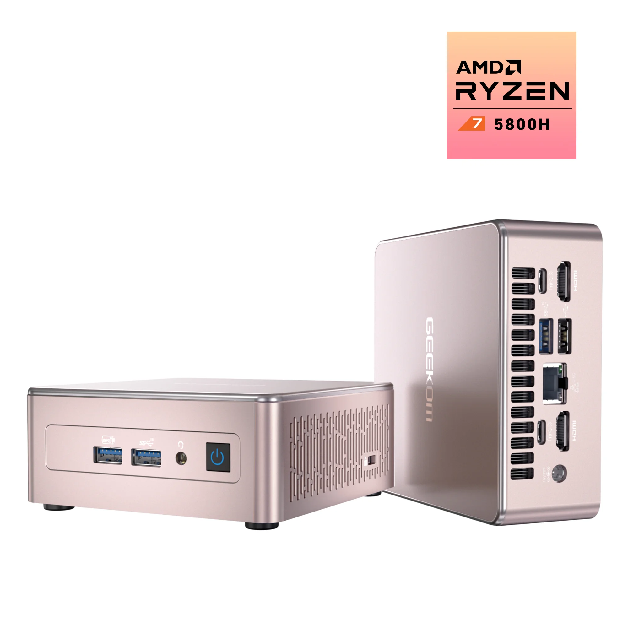 GEEKOM A5 AMD Ryzen 7 5800H - R7-5800H 32Go RAM+512Go SSD