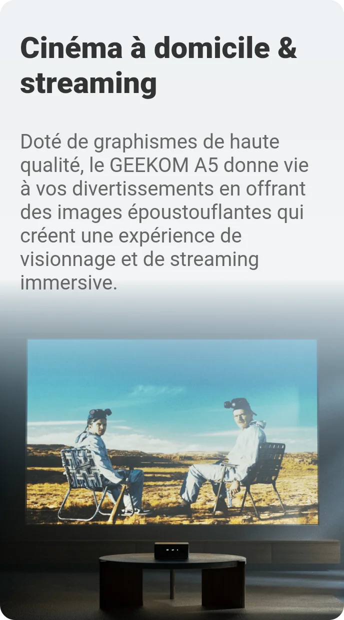 GEEKOM A5 Cinéma à domicile