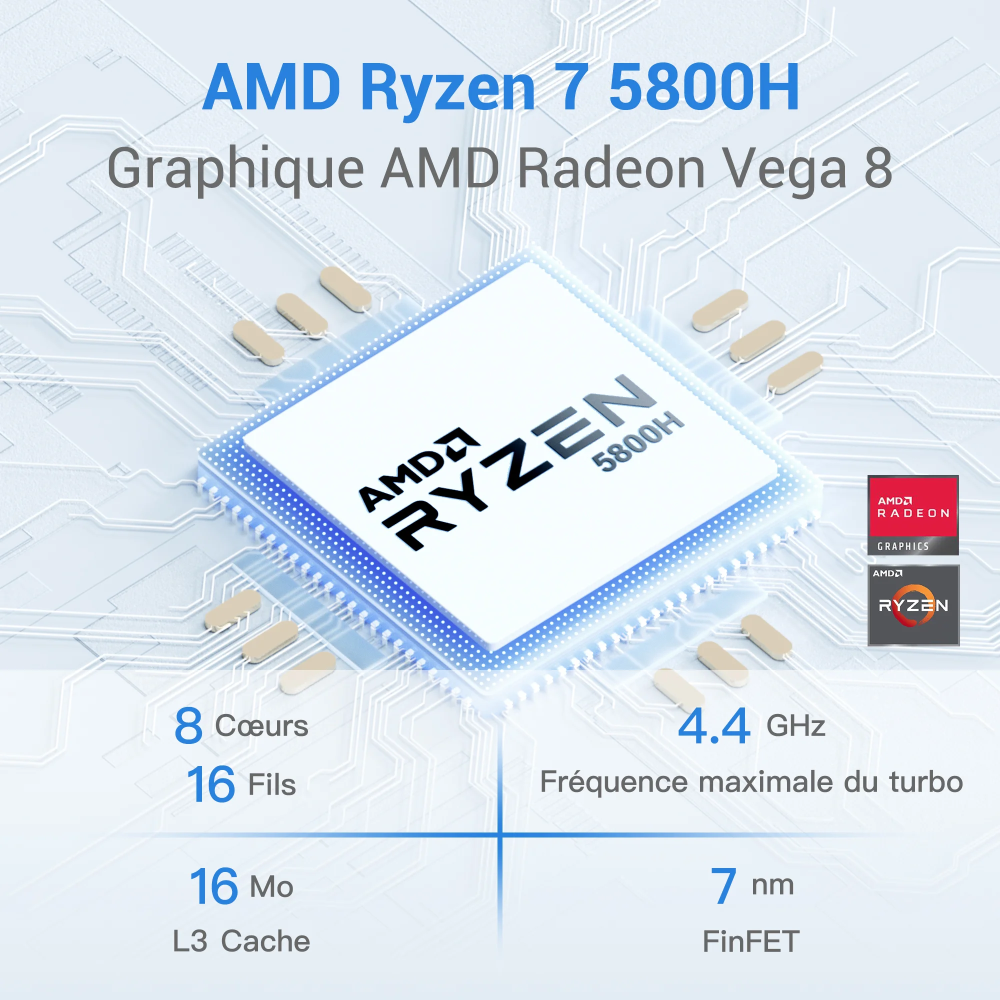 GEEKOM A5 AMD Ryzen™ 7 5800H - GEEKOM